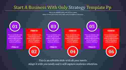 strategy template ppt-Start A Business With Only Strategy Template Ppt